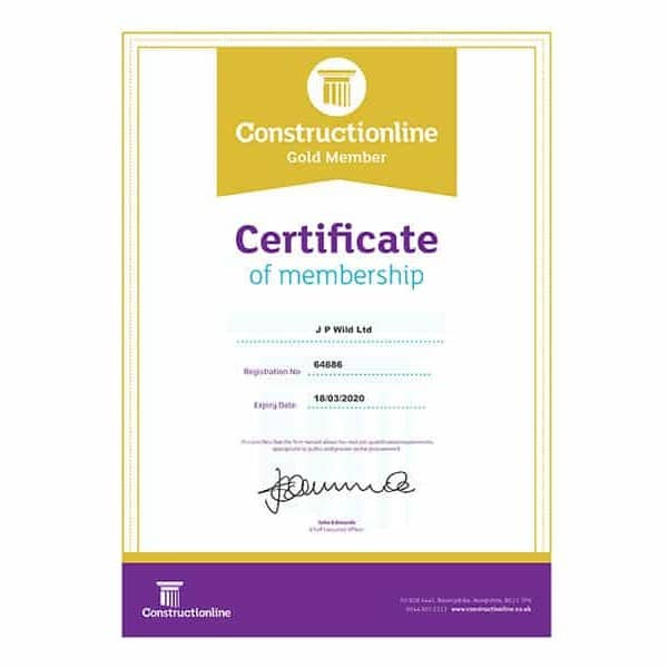 constructionline gold accreditation 800x600 uai